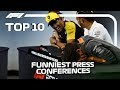Top 10 Funniest F1 Press Conferences!