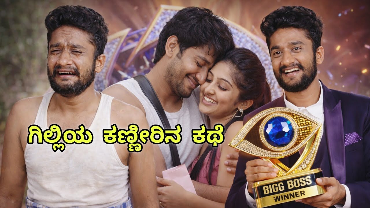 ಗಿಲ್ಲಿಯ ಕಣ್ಣೀರಿನ ಕಥೆ “Bigg Boss ಮನೆಯ ಬುದ್ಧಿವಂತ ಗಿಲ್ಲಿ –ರೋಚಕ ಕಥೆ ⭐❤️⭐ |V-chitra| #trending #kannada 