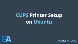 CUPS Printer Setup on Ubuntu