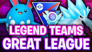 TOP 15 *LEGEND TEAMS* FOR THE OPEN GREAT LEAGUE FOR POKEMON GO | GO BATTLE LEAGUE