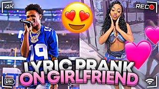 A BOOGIE - “Jungle” | LYRIC PRANK ON GIRLFRIEND❤️ **GONE WRONG**