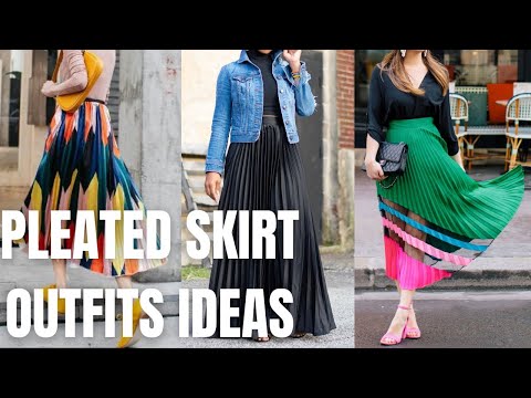 Stylish Pleated Skirt Outfit Ideas. How to Wear Pleated Skirt in Spring Summer?