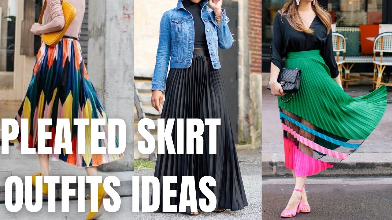 Stylish Pleated Skirt Outfit Ideas. How to Wear Pleated Skirt in Spring  Summer? 