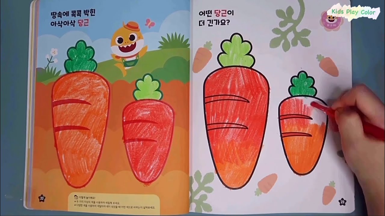 핑크퐁 아기상어 첫 색칠놀이 과일 채소(2) 아기상어 색칠놀이 Pinkfong Baby Shark Coloring Book