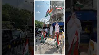 Calm visuals outside Mamata Banerjee’s residence as counting continues