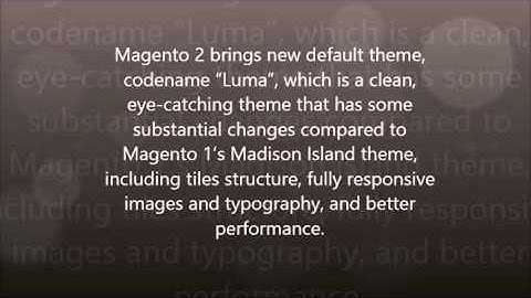 Difference Between megento 1.x and Megento 2.0