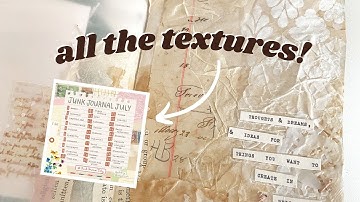 Creating textured journal pages! | Junk Journal With Me | #JunkJournalJuly 15