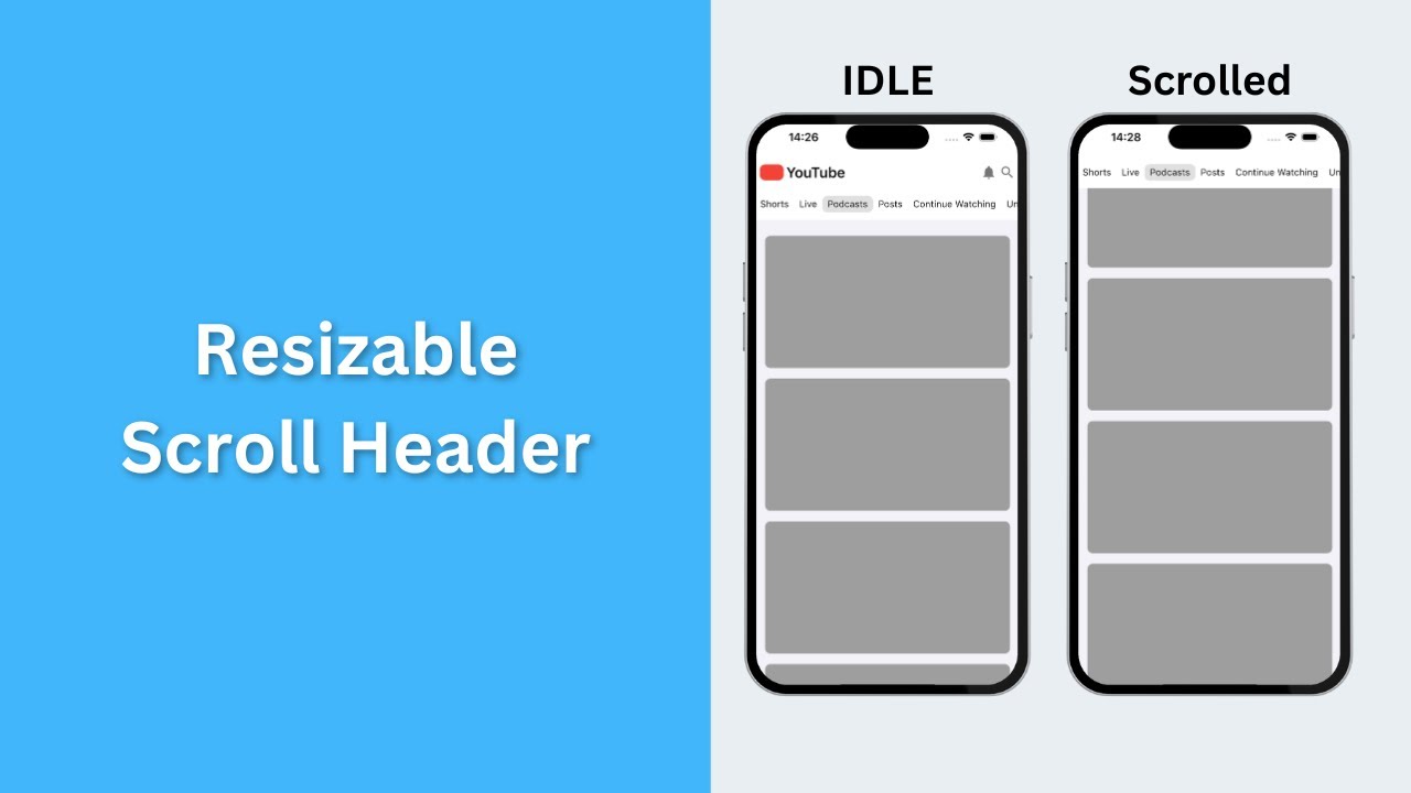 Resizable ScrollView header | Flutter - YouTube