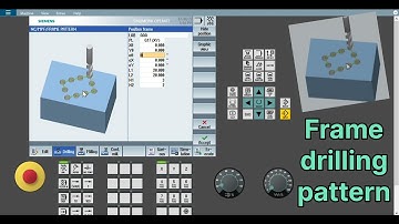 Frame drilling pattern in Siemens CNC controller- Frame pattern in SINUMERIK 828D & 840DSL.