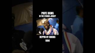 Phife Rockin the NY Knicks John Starks Jersey Back In 1994 #phifedawg #rip #nyknicks #johnstarks