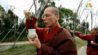 福智僧團住持 如淨和尚偕同淨遠法師,主持根本道場華藏樓工程灑淨