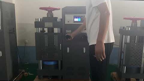 2000kN Digital Display Compression Test Machine operation video