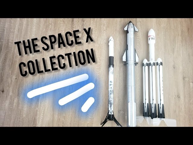 Space X Collection: Falcon Heavy, Starship, Falcon 9 Model Rockets