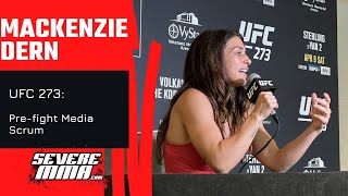Mackenzie Dern UFC 273 Pre-fight Media Scrum