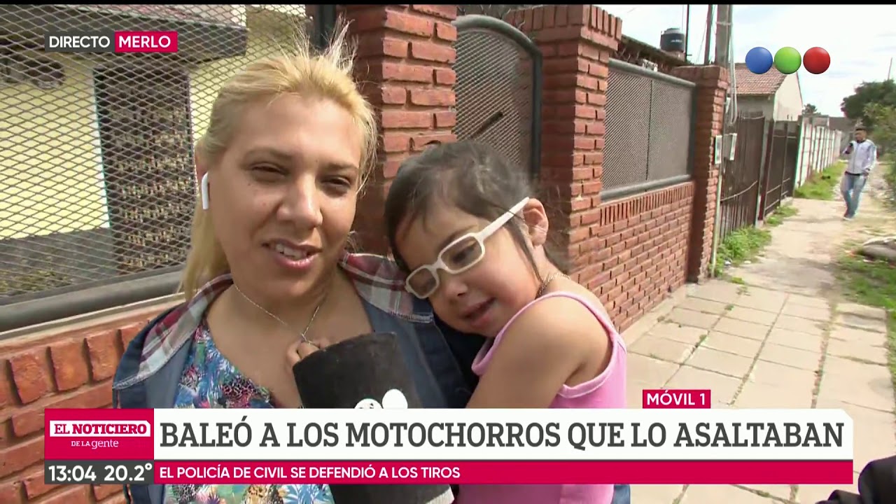 Policía de civil balea a motochorros que lo asaltaron buenos aires palermo