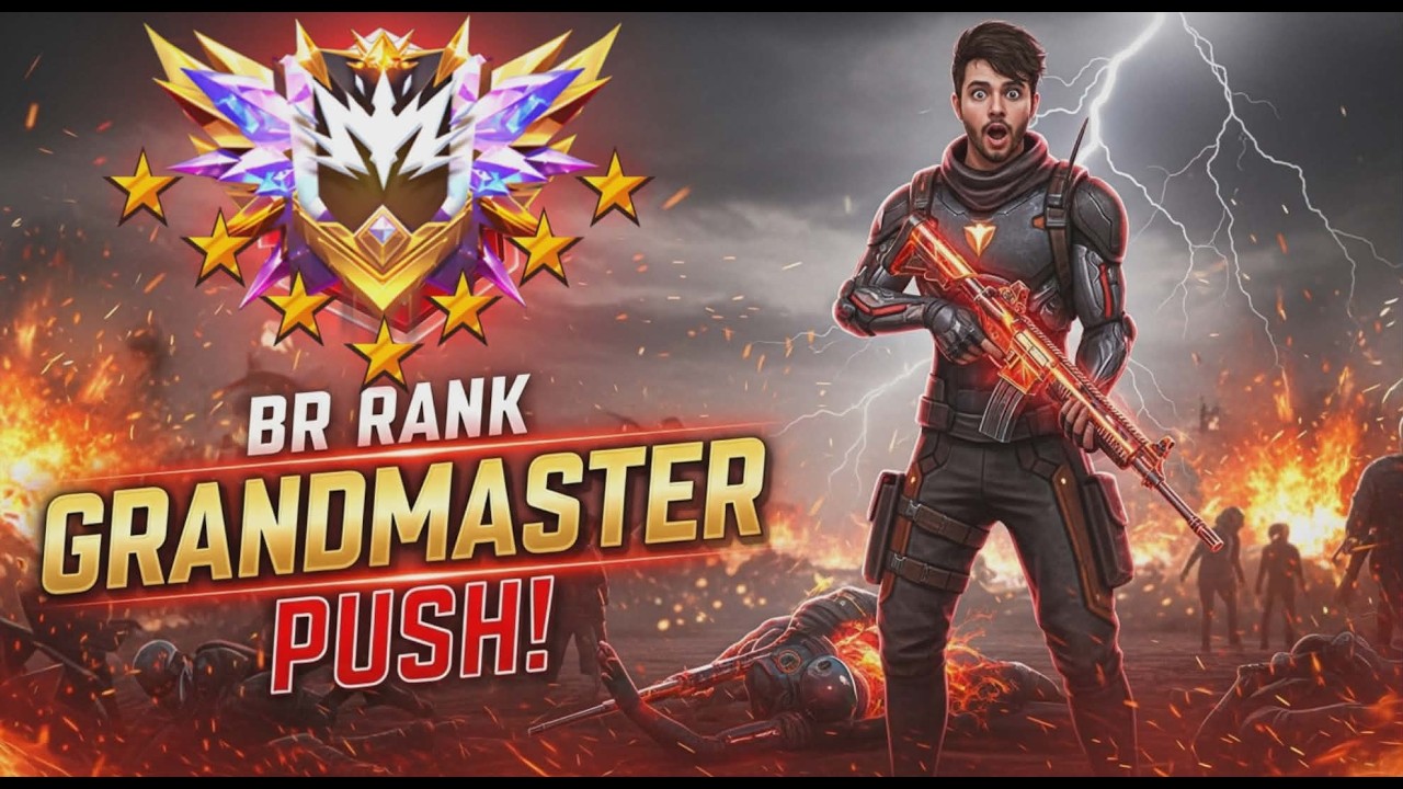 BR RANKED GRANDMASTER LIVE STEAM FREE FIRE NEW - YouTube