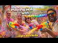 Australians and Japanese Playing Holi in India 😱🎨 | Full Masti! | Daily Vlog
