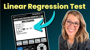 Easy Linear Regression & Correlation Test with the TI84 + r, P-value, and Regression Equation