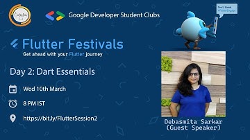 Dart Essentials || #FlutterFestivals