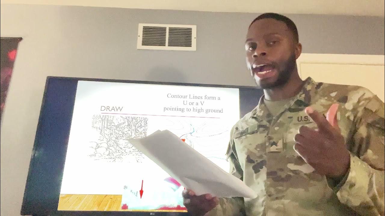 CIT CPL Hall - Identify Terrain Features on a Map (Army BLC) - YouTube