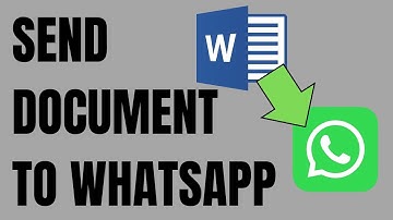 How to Send Word Document to Whatsapp in Laptop