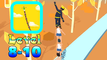 Tower Run Gameplay (Level 8-10) Best Hyper Casual Games and offline Mobile Games