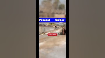 Precast Girder Formwork Removal and Curing #civiltop #construction #civilsite #design #bridge #yt