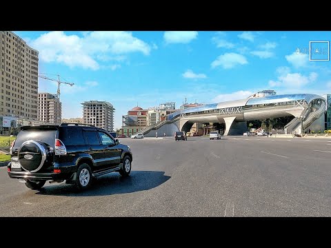 Bakı küçələrində Avto Tur (27 Aprel 2022) Baki Kuceleri - Driving tour, Baku, Azerbaijan - Баку 4k
