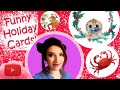 3 FUNNY CHRISTMAS CARDS - WATERCOLOR TUTORIAL
