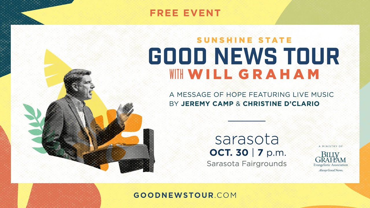 Billy Graham Evangelistic Association — Sunshine State Good News Tour with Will Graham (YouTube video ad)