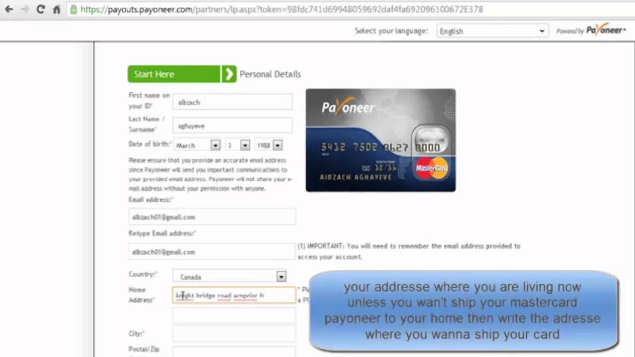 2016 get a free credit card mastercard+ 25 $ gift + and activate your paypal check out - YouTube