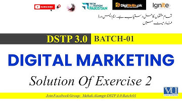 digiskills digital marketing exercise 02 solution 2025 | dstp 3.0 batch 01