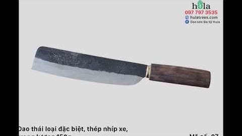 Dao Đa Sỹ, dao thép nhíp