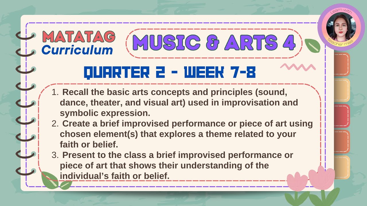 Matatag Music & Arts 4 Quarter 2 Week 7-8 - YouTube