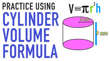 PRACTICE USING THE VOLUME OF A CYLINDER FORMULA!