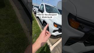 Cheapest new work truck you could buy #chevy #trucks #4x4 #Silverado