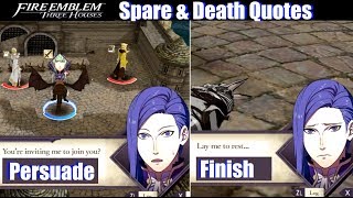 FE3H Spare Life & Death Quotes (Blue Lions POV) - Fire Emblem Three Houses