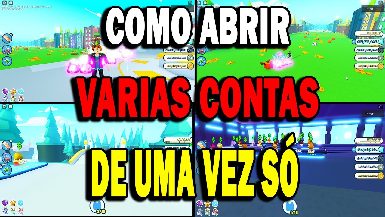 COMO JOGAR COM VARIAS CONTAS DO ROBLOX *NO MESMO PC!* 