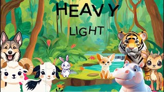 Heavy Or Light Animals Song For Kids