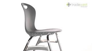 ZUMA™ 4 Leg Stack Chair by TRADE WEST | refreshing space™