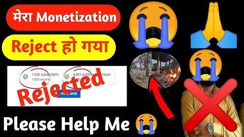 my monetization rejected | my channel monetization cancelled |  Please help me 😭🙏 |2nd channel link👇