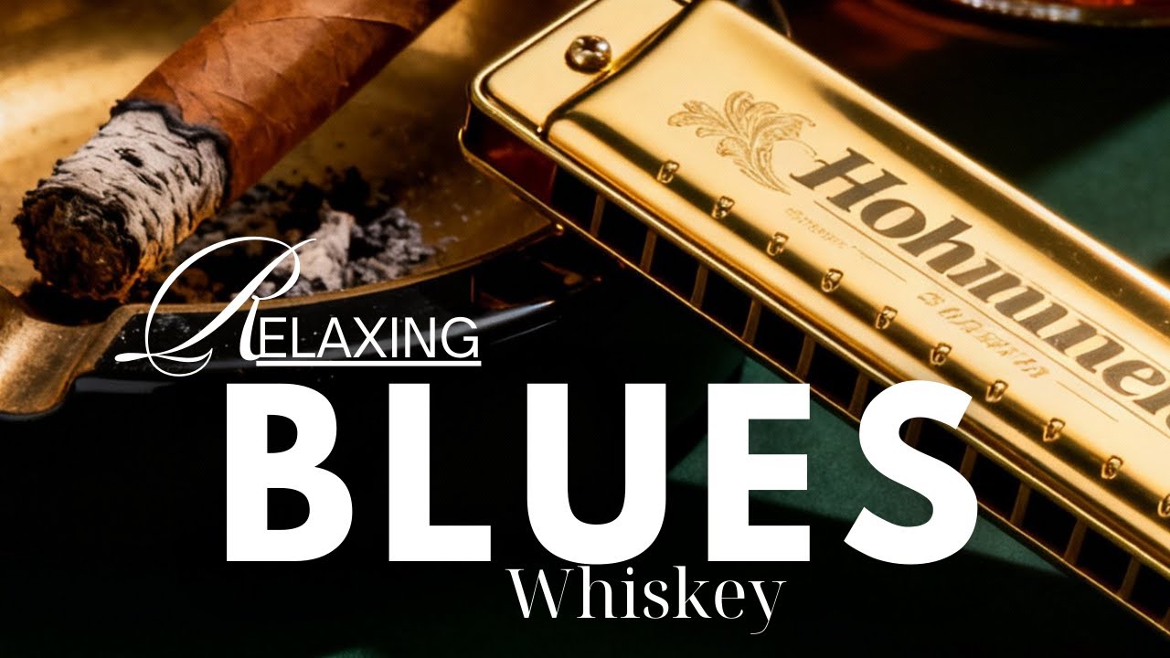 Acoustic Blues Whiskey Harmonica | Smoky Bar Blues & Soulful Guitar Vibes