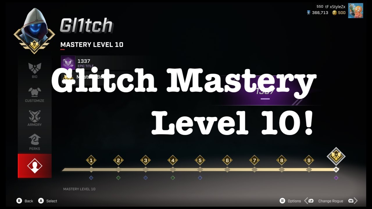 Glitch Level 10 Mastery 