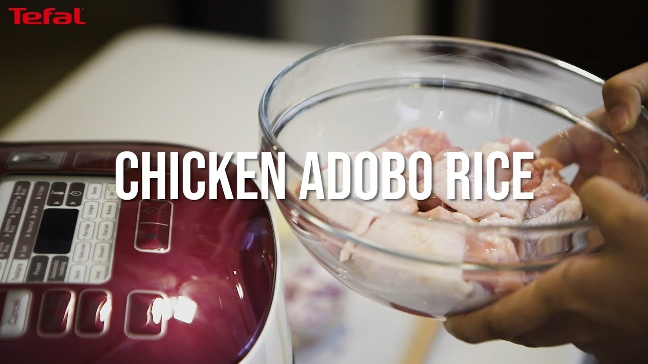 TEFAL SPHERICAL POT RICE COOKERS CHICKEN ADOBO RICE YouTube