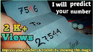 Maths Magic Trick | Amazing Number Magic Trick To Impress Your Teacher And Friends|#math  #magicmath