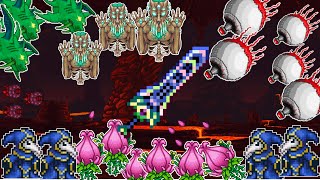 Zenith Vs 50 Same Bosses At The Same Time | Terraria