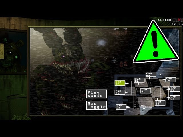 New Scary Springtrap! Corrupted SpringTrap In FNaF 3 (Mod) 