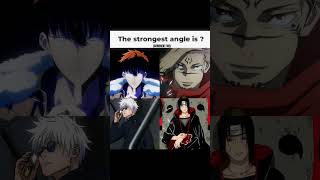 Who is the strongest of these 4 anime characters? itachi | gojo | jin woo | sukuna