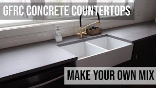 How to Make a GFRC Concrete Countertop With Our DIY SemiHomemade Mix Using Cement, Sand & Admixes