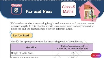 Far and Near / Class-5 Maths NCERT Chapter-5 Explanation and Solution By KV teacher 
